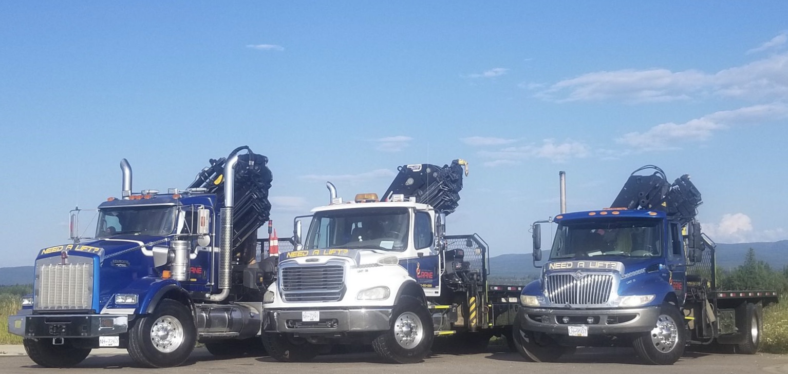 Our three crane trucks